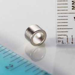 Neodymový magnet medzikružie pr.6x pr.4,2x4 N 80 °C, VMM5-N38