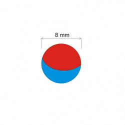Neodymový magnet guľa pr. 8 N 80 °C, VMM5-N38
