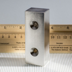 Neodymový magnet hranol 80x30x25 N 80 °C, VMM5-N38