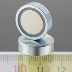 Magnetická šošovka pr. 16 x výška 4,5 mm, bez závitu