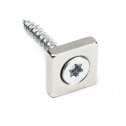 Neodymový magnet hranol s dierou pre šrób so zápustnou hlavou 15 x 15 x 4 N 80 °C, VMM4-N35