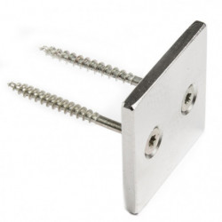 Neodymový magnet hranol s dierou pre šrób so zápustnou hlavou 40 x 40 x 4 N 80 °C, VMM4-N35