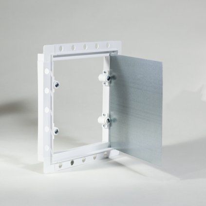 Magnetické revízne dvierka pod obklad s rozmerom 200 × 200 mm